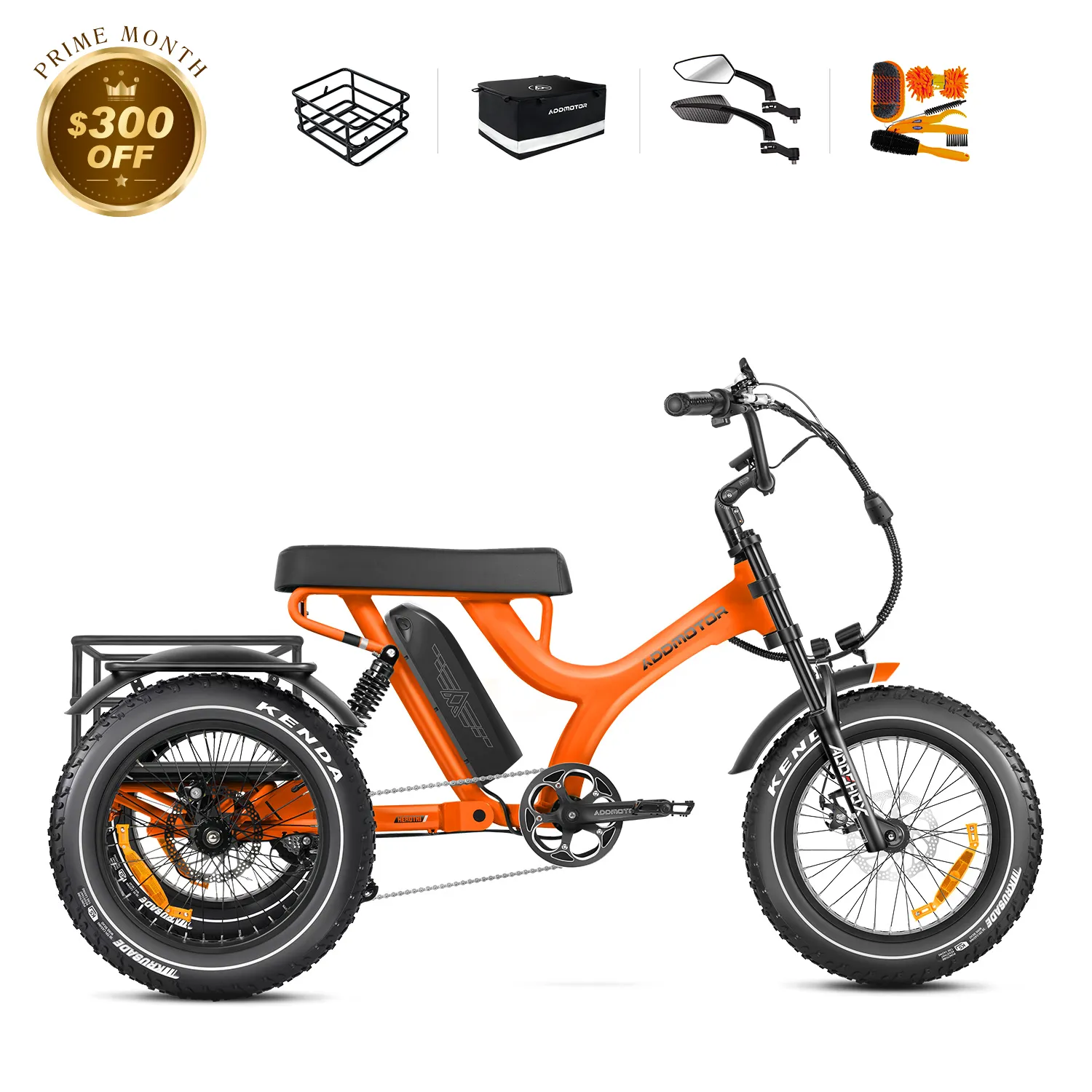 Herotri II M-365X Full-Suspension eTrike Herotri II M-365X Full-Suspension eTrike